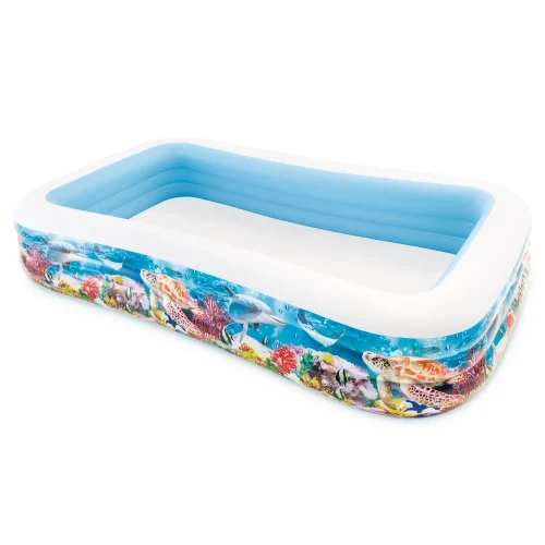 Надувной детский бассейн Sea Life Swim Center, 305×183×56 см, 1050 л, 6+ лет, Intex (58485)