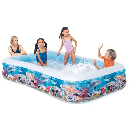 Надувной детский бассейн Sea Life Swim Center, 305×183×56 см, 1050 л, 6+ лет, Intex (58485)