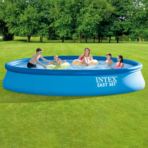 Piscină gonflabilă Easy Set 457×107 cm, 12430 L, cu pompă de filtrare 3785 l/h, set complet, Intex (26166)