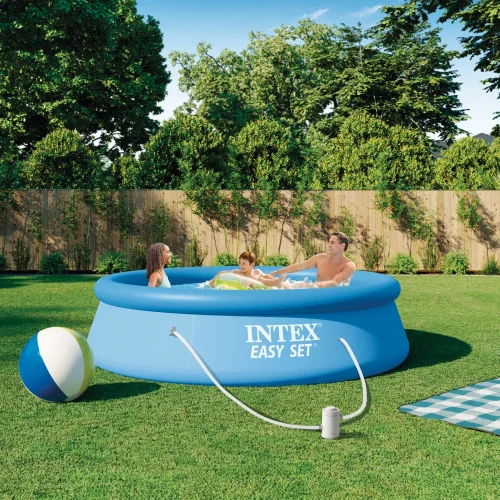 Piscină gonflabilă Easy Set 305×76 cm, 3853 L, cu pompă de filtrare 1250 l/h, Intex (28122)