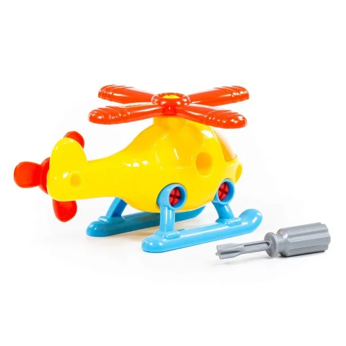 Constructor elicopter, 16 piese, Polesie