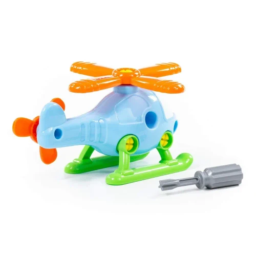 Constructor elicopter, 16 piese, Polesie