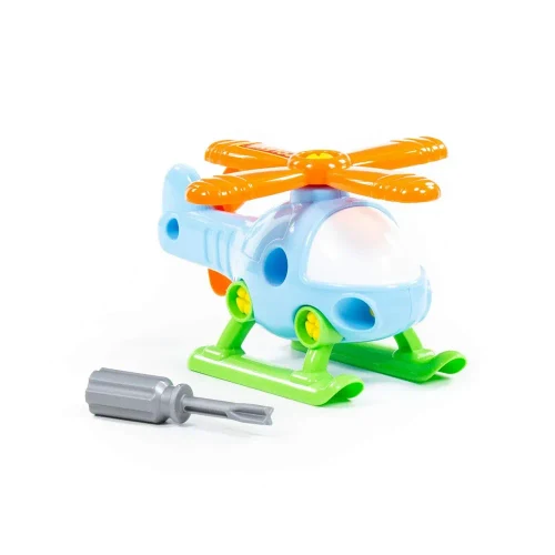 Constructor elicopter, 16 piese, Polesie