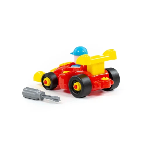 Constructor mașină de curse – 22 piese, Polesie (77127)
