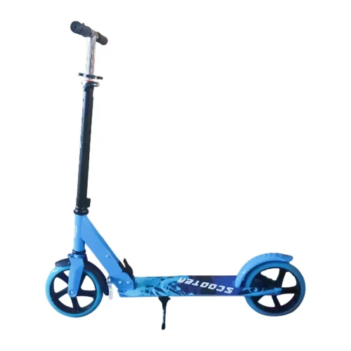 Детский самокат RTM Scooter, 2 колеса, регулируемый руль и ножной тормоз, синий, самокат RTM (16581)
