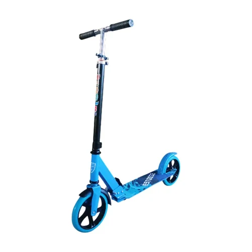 Детский самокат RTM Scooter, 2 колеса, регулируемый руль и ножной тормоз, синий, самокат RTM (16581)