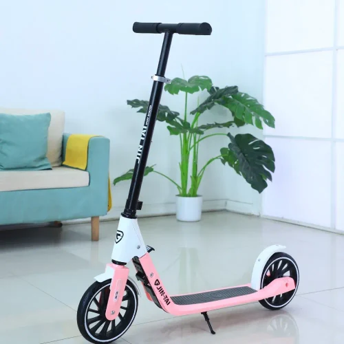 RTM Scooter Розовый детский самокат с 2 колесами, регулируемым рулем и ножным тормозом (66990)
