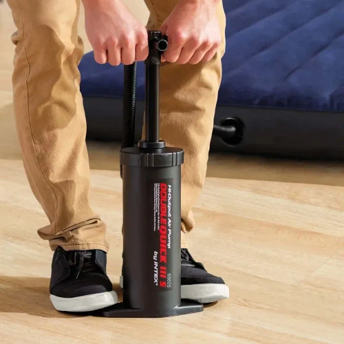 Ручной шланговый насос с 3 насадками Intex Double Quick III S, 37 см (68605)