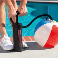 Pompă manuală Double Quick III S, 37 cm, furtun cu 3 duze, Intex (68605) 2