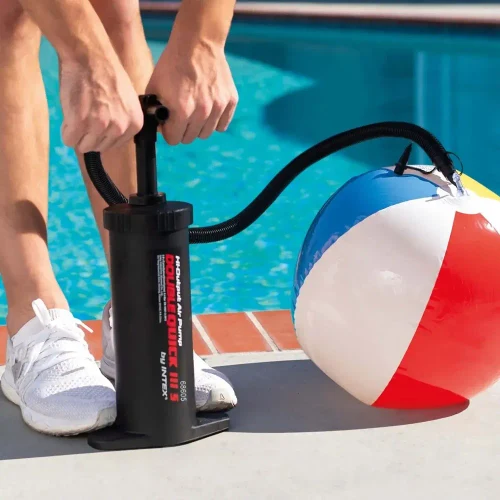 Ручной шланговый насос с 3 насадками Intex Double Quick III S, 37 см (68605)