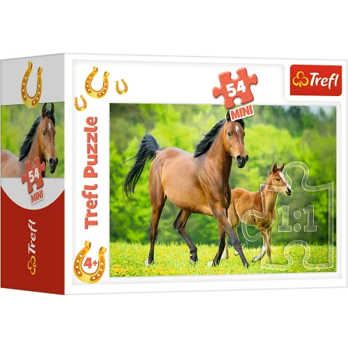 Пазл 54 Мини "Мир лошадей" (продается 8 штук) (54193)