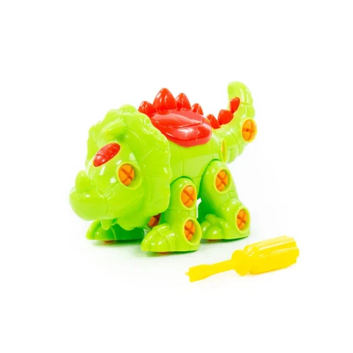Constructor dinozaur Triceratops – 32 piese, Polesie (76717)