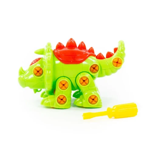 Constructor dinozaur Triceratops – 32 piese, Polesie (76717)