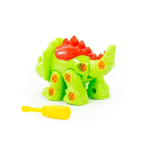Constructor dinozaur Triceratops – 32 piese, Polesie (76717)