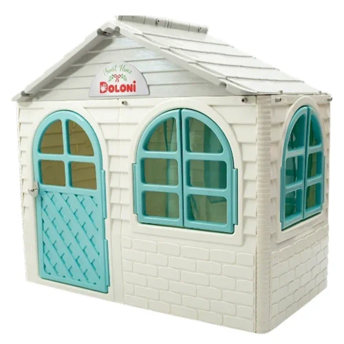 Игровой домик для детей 129×78×120 см, бирюзовый, Doloni (02550/15)