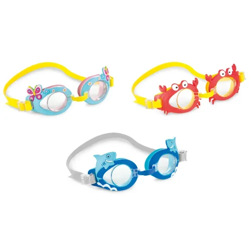 Очки для плавания Fun, 3 цвета, 3–8 лет, Intex (55610)