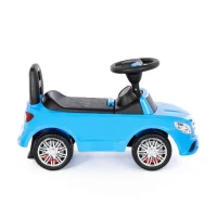 Tolocar SuperCar pentru copii cu volan muzical, albastru, Polesie (84484) 10