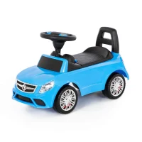 Tolocar SuperCar pentru copii cu volan muzical, albastru, Polesie (84484) 2