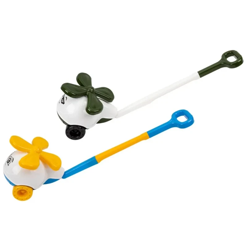 Игрушка-вертолет-толкатель с ручкой, Технок (9420) 3