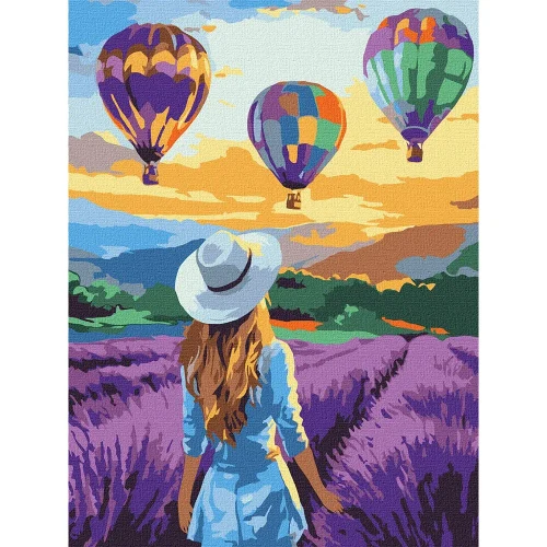 Картина по номерам Приключение среди лаванды, 30×40 см, Идейка (KHO8660)