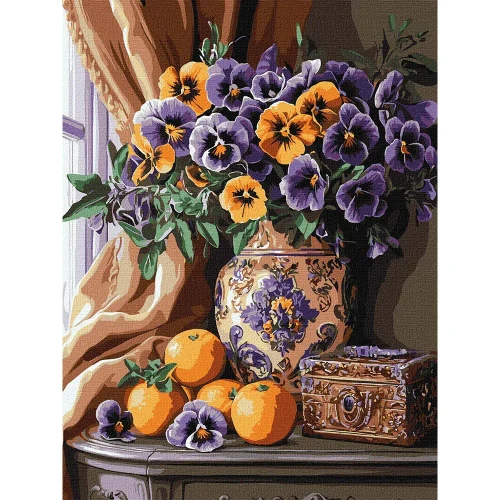 Картина по номерам Фиалка, 40х50 см, Идейка (КНО3292)