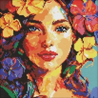 Mozaic cu diamante Vis tropical, 30×30 cm, Ideyka (AMO8264)