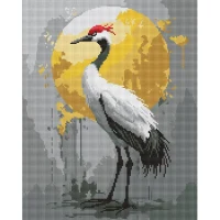 Алмазная Мозаика Золотая Экзотическая Птица, 40×50 см, Идейка (AMO8281)