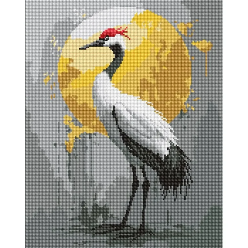 Алмазная Мозаика Золотая Экзотическая Птица, 40×50 см, Идейка (AMO8281) 2