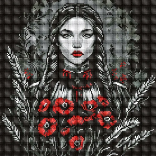 Mozaic cu diamante Forța feminină, 40×40 cm, Ideyka (AMO8223)