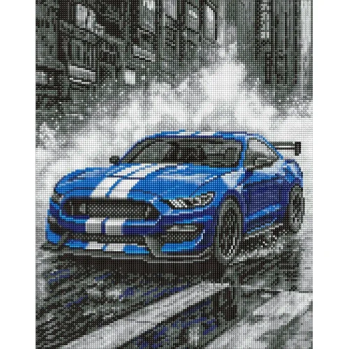 Mozaic cu diamante Mașină sport, 40×50 cm, Ideyka (AMO8248)