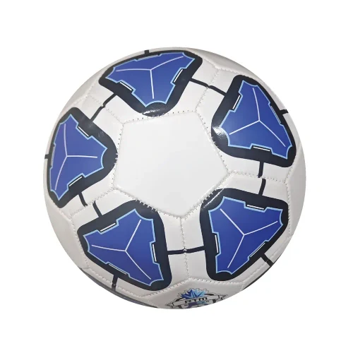 Вышитый футбольный мяч, размер 5, синий, RTM (642972)