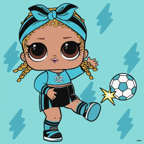 Картина по номерам LOL Surprise Game On Kicks, 25×25 см, Идейка (KHO1323)