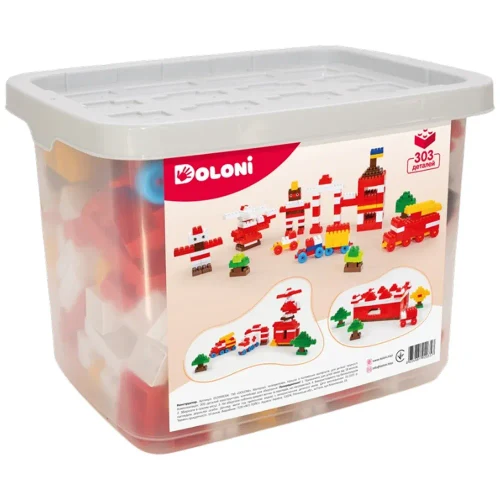 Конструктор 303 детали с коробкой для хранения, Doloni (013999/04)
