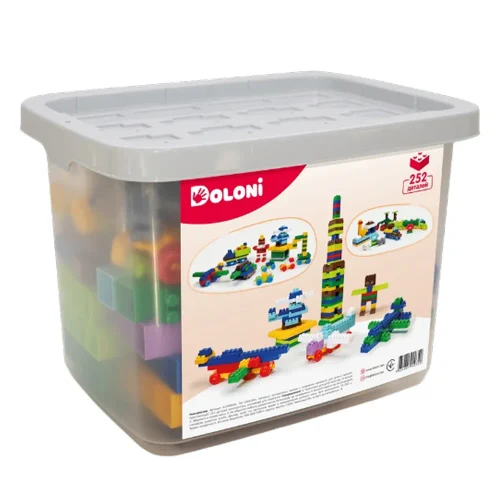 Конструктор 252 детали с коробкой для хранения, Doloni (013999/03)