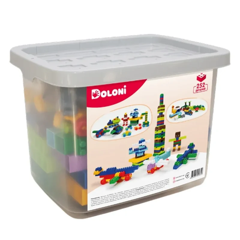 Конструктор 252 детали с коробкой для хранения, Doloni (013999/03) 2