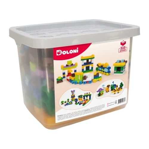 Конструктор 335 деталей с коробкой для хранения, Doloni (013999/01)