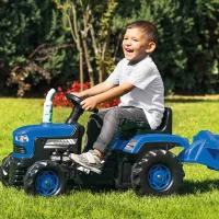 Tractor cu pedale și remorcă albastru, Dolu (8253) 2