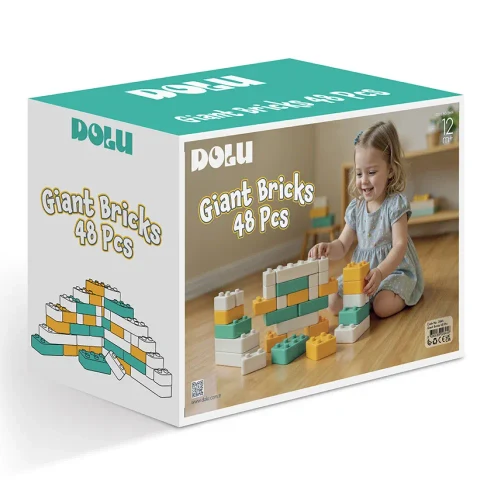 Конструктор детский, 48 больших деталей, Dolu (2644)