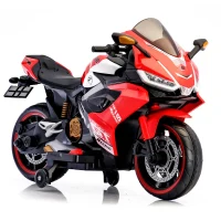Motocicletă electrică pentru copii, roșie (56782) 6