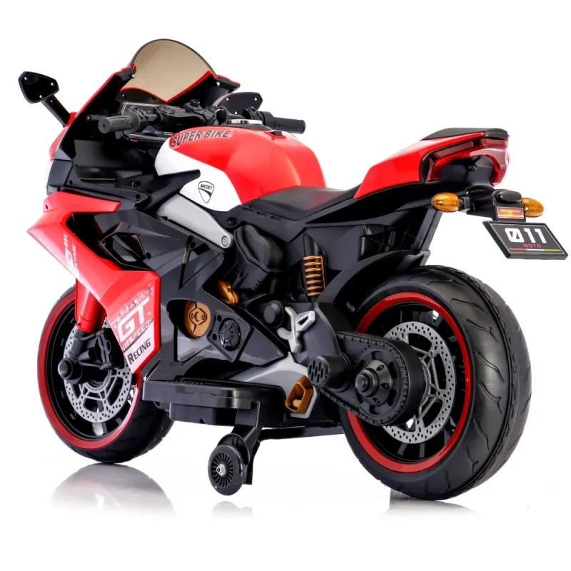 Motocicletă electrică pentru copii, roșie (56782) 3