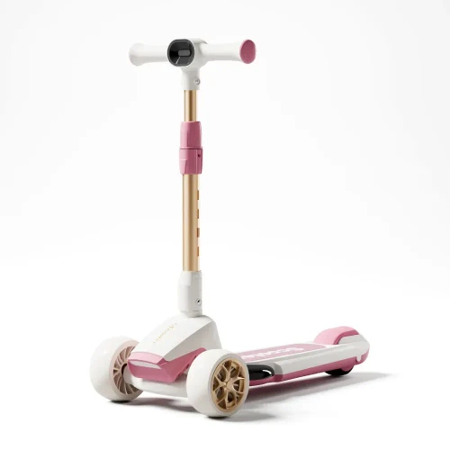RTM Scooter (78123) Розовый 3-колесный детский самокат с подсветкой и музыкой и подсветкой