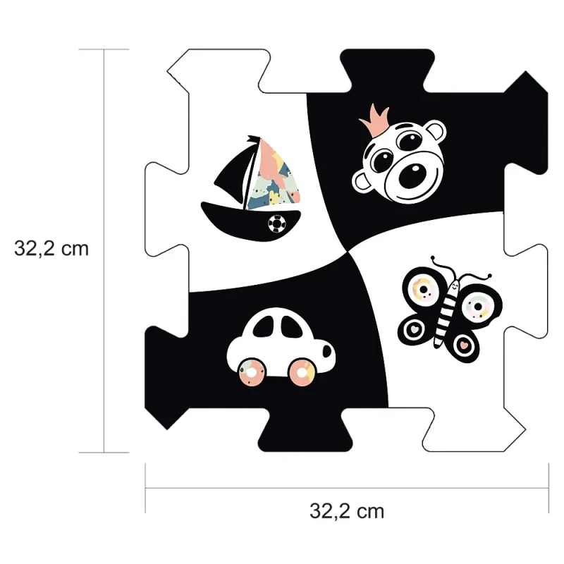 Puzzle din spumă – Contrastul dintre bebeluși și urs 2023 (61616) 3