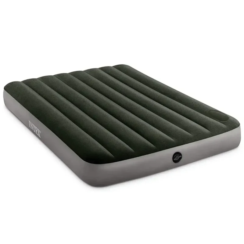 Saltea gonflabilă Full Downy cu pompă de picior încorporată, 137×191×25 cm, max. 272 kg, Intex (64762) 2