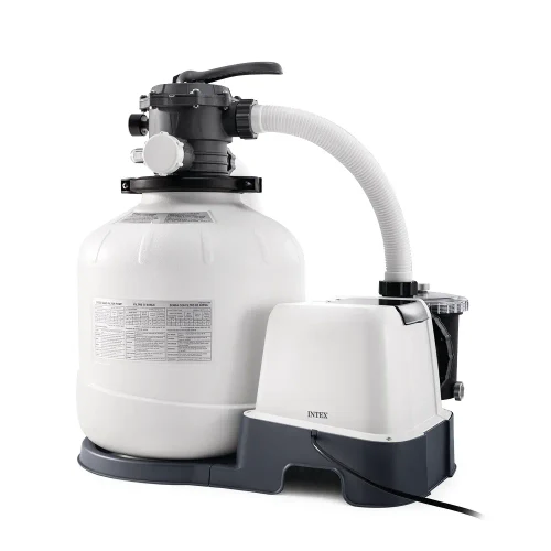 Насос с песочным фильтром Krystal Clear QX2600 и генератор хлора, бак 55 кг, 10 000 л/ч, Intex (26680)