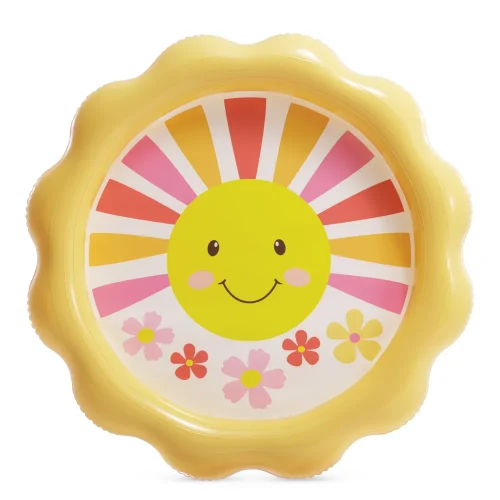 Надувной детский бассейн с гидромассажем Sunny Days, 104х13 см, 59 л, 2+ года, Intex (56126)