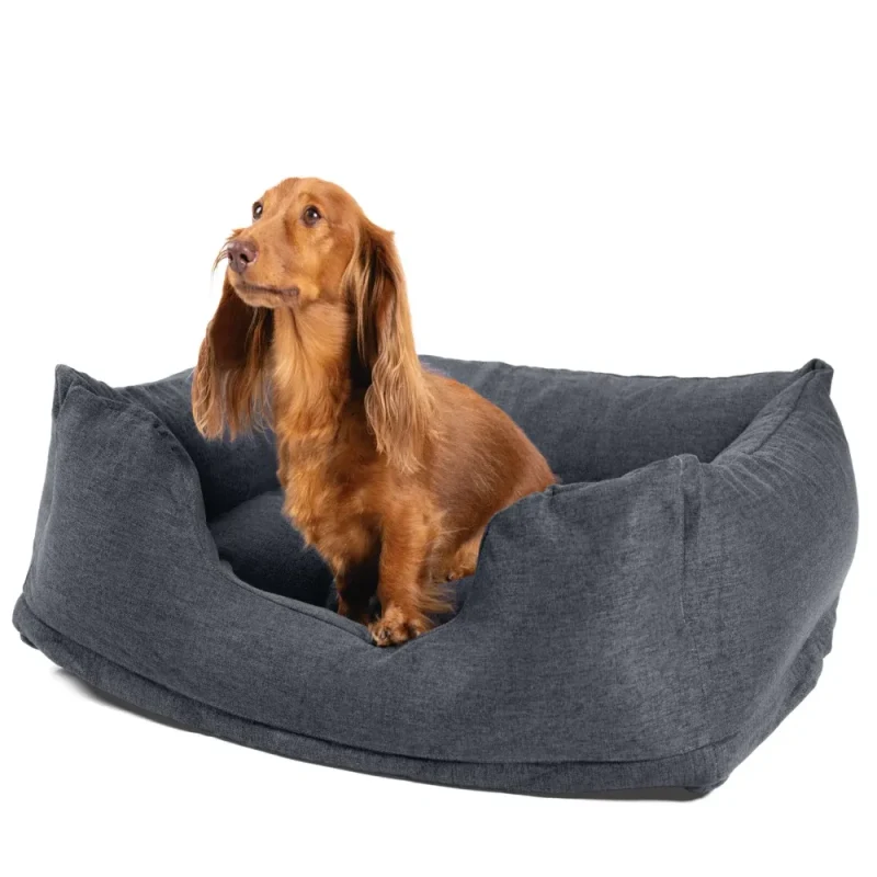 Pat gonflabil pentru animale de companie cu pompă, 79×58×22 cm, Intex (48701) 4
