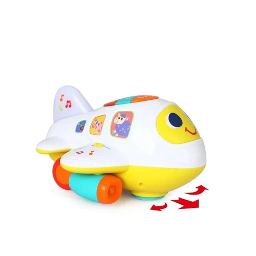 Jucărie interactivă Avion cu muzică și lumini, Hola 6103 (75888)