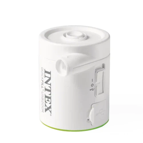Аккумуляторный электронасос QuickFill USB200R, 200 л/мин, USB 5В, 2А, 2 насадки, Intex (66637)